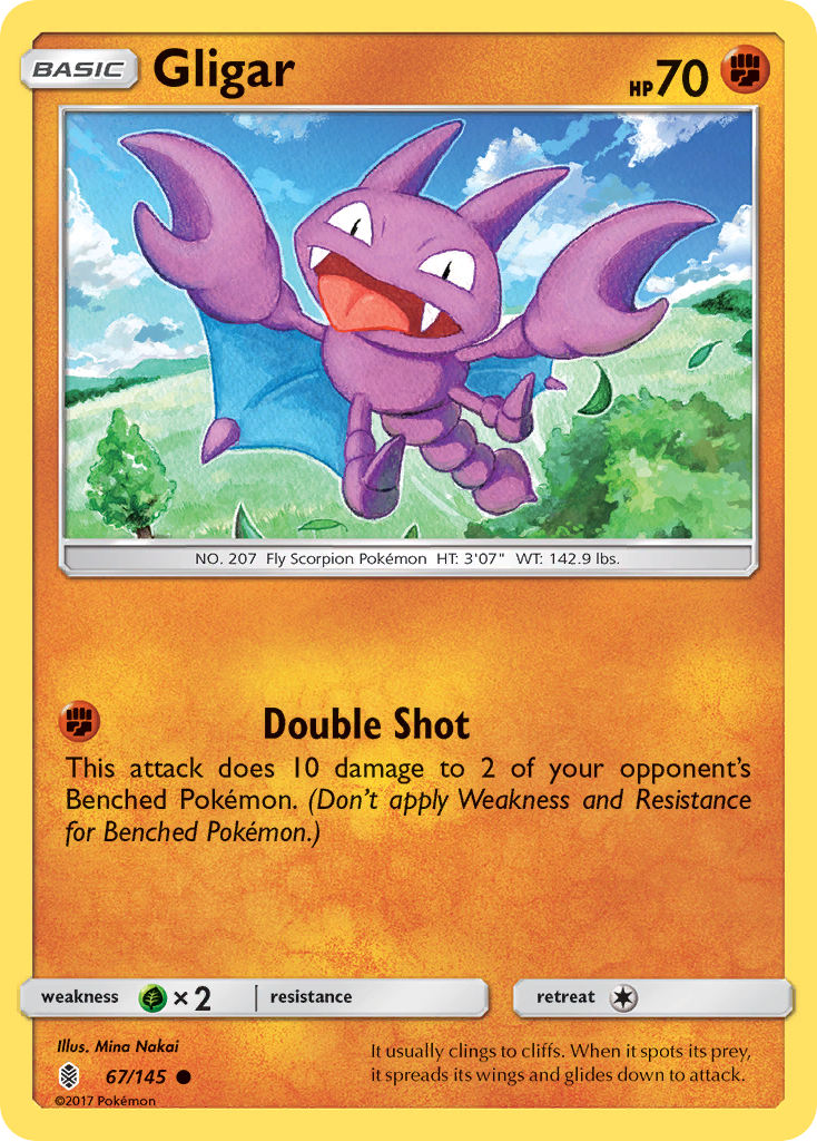 Gligar – Guardians Rising 67/145 Pokémon card