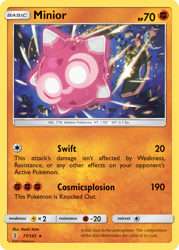 Minior – Guardians Rising 77/145 Pokémon card
