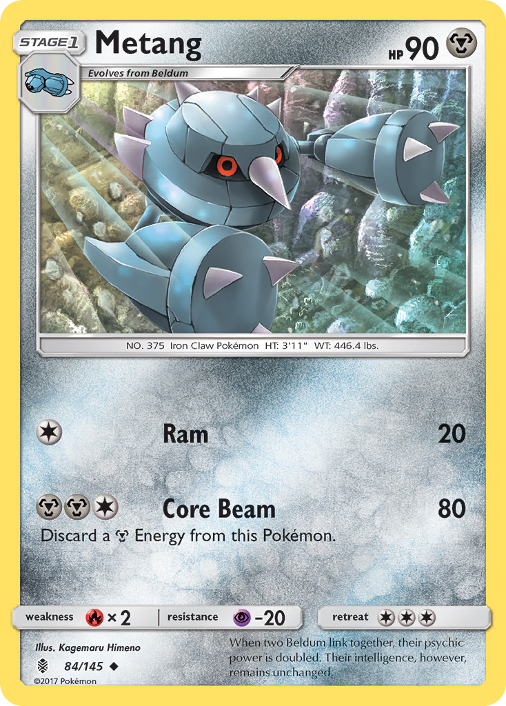 Metang – Guardians Rising 84/145 Pokémon card