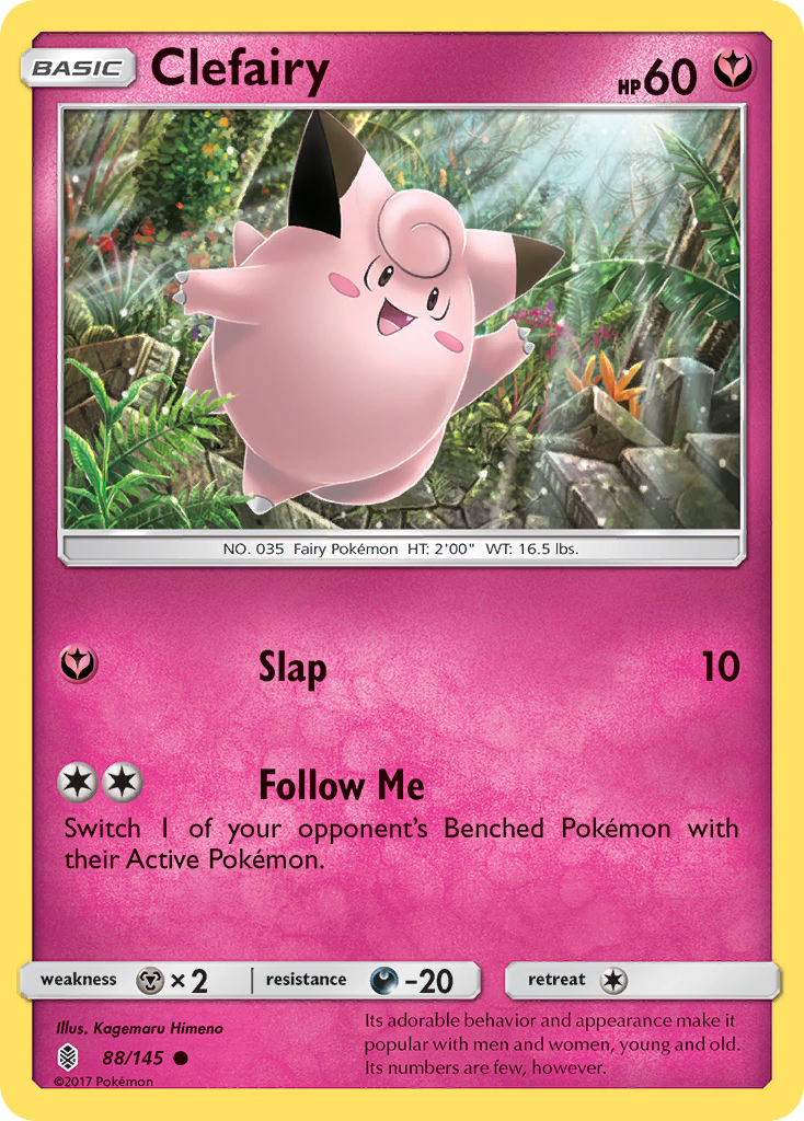 Clefairy – Guardians Rising 88/145 Pokémon card