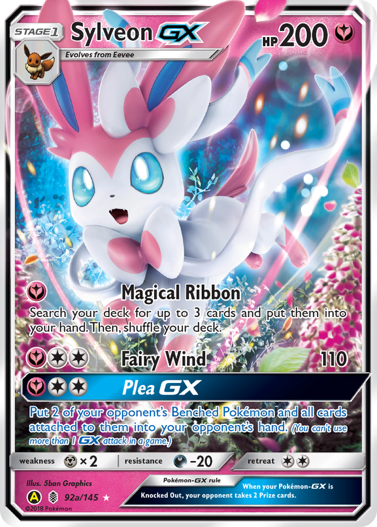 Sylveon-GX – Guardians Rising 92a/145 Pokémon card