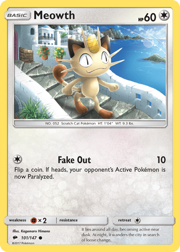 Meowth - Burning Shadows 101