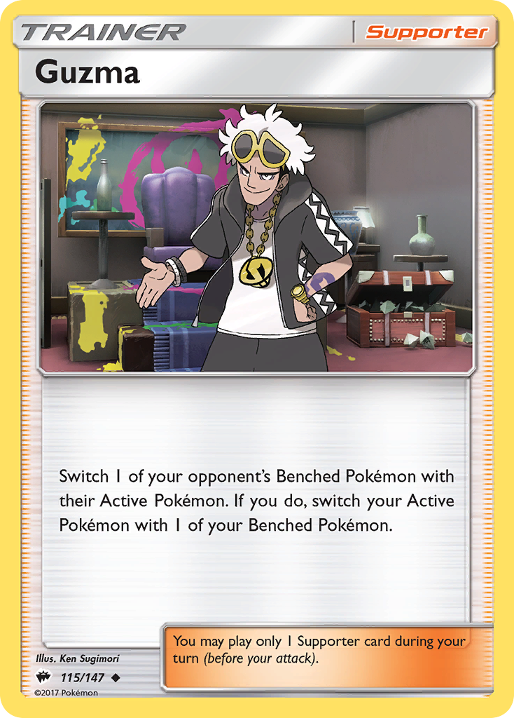 Guzma – Burning Shadows 115/147 Pokémon card