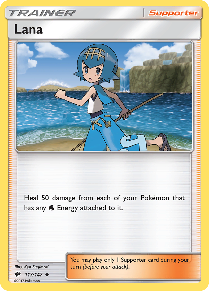 Lana – Burning Shadows 117/147 Pokémon card