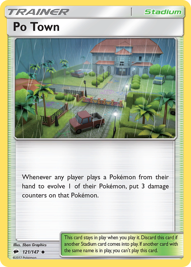 Po Town – Burning Shadows 121/147 Pokémon card