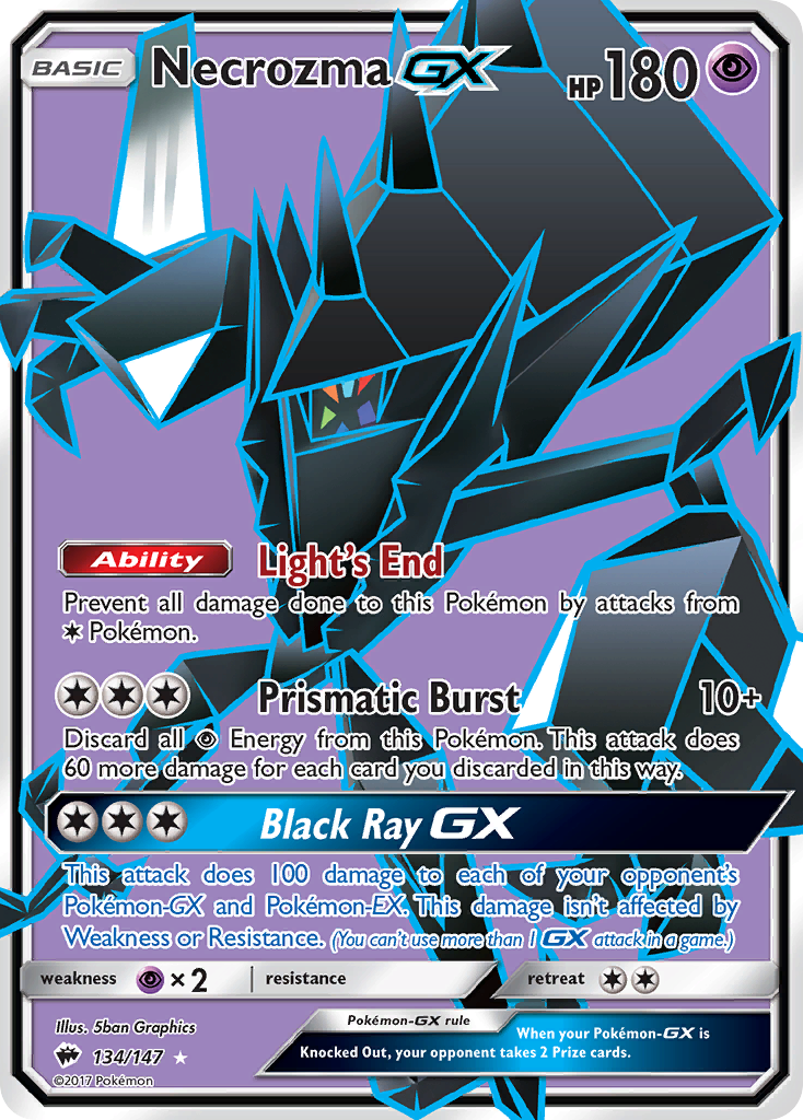Necrozma-GX – Burning Shadows 134/147 Pokémon card