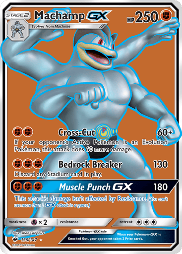 Machamp-GX - Burning Shadows 135