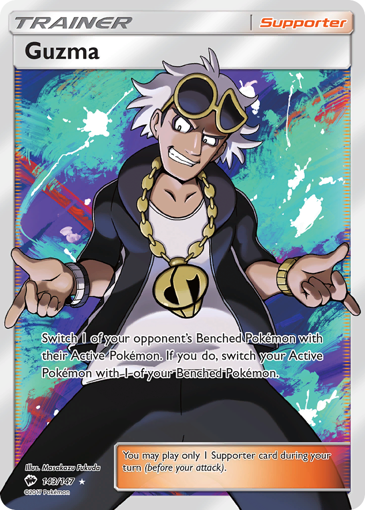 Guzma – Burning Shadows 143/147 Pokémon card