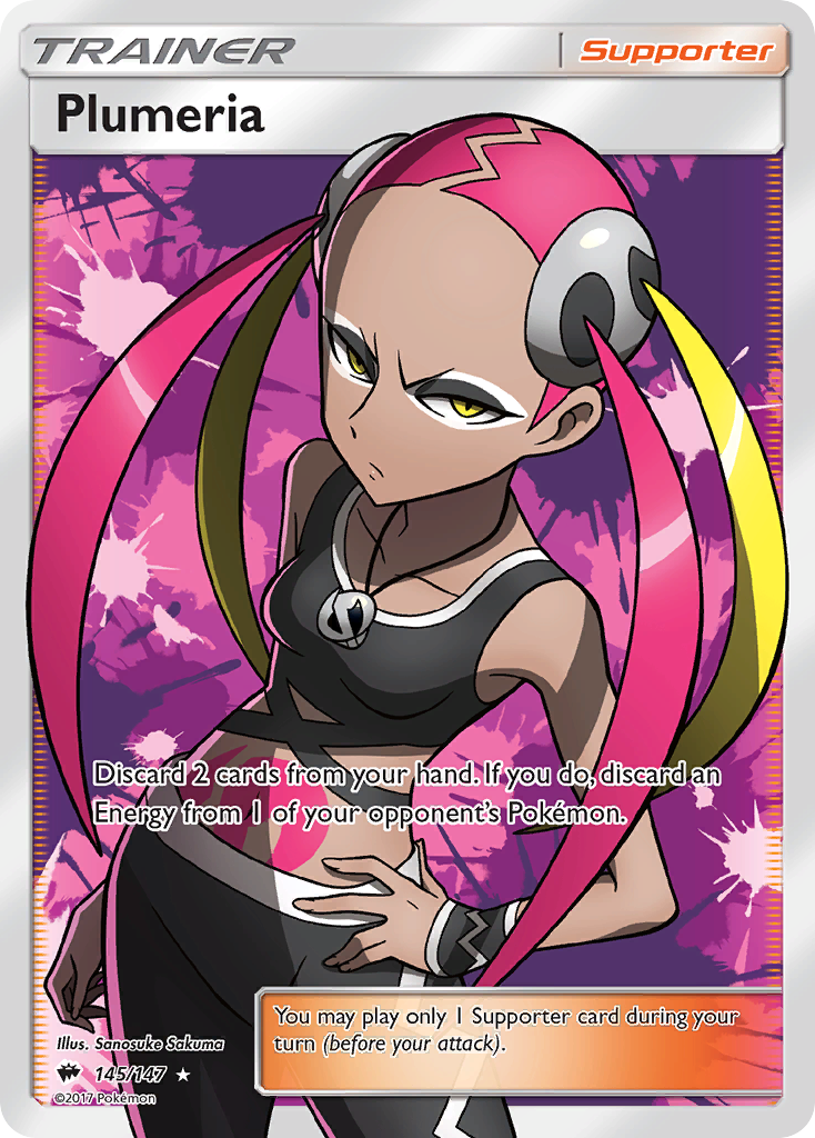 Plumeria – Burning Shadows 145/147 Pokémon card
