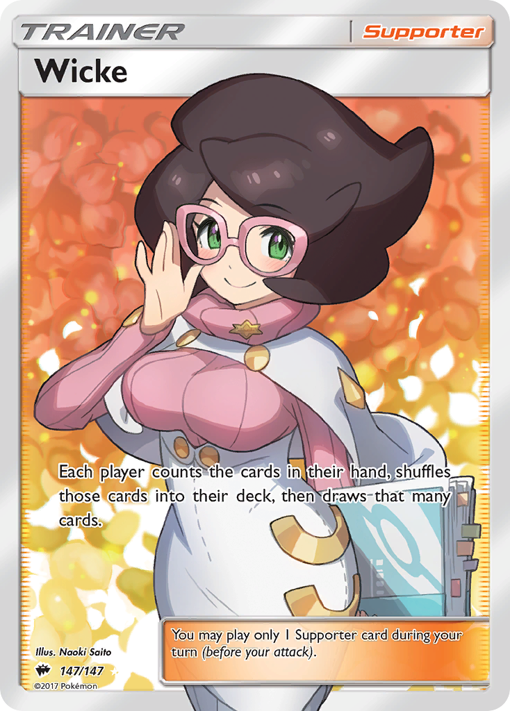 Wicke – Burning Shadows 147/147 Pokémon card
