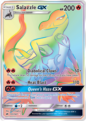 Salazzle-GX - Burning Shadows 151
