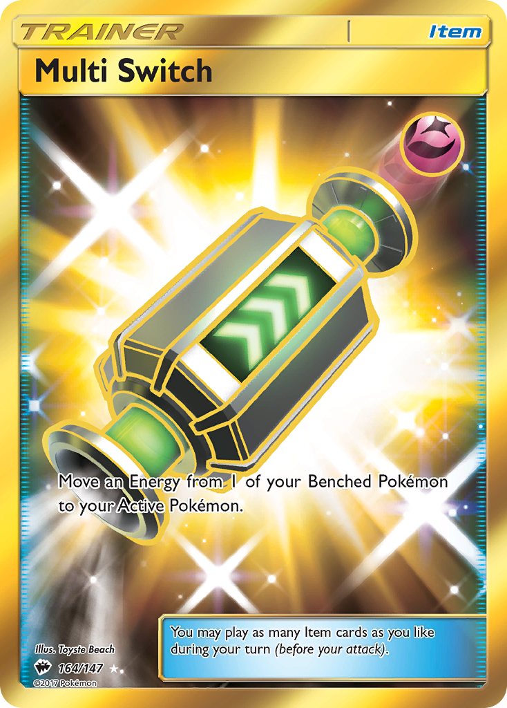 Multi Switch – Burning Shadows 164/147 Pokémon card