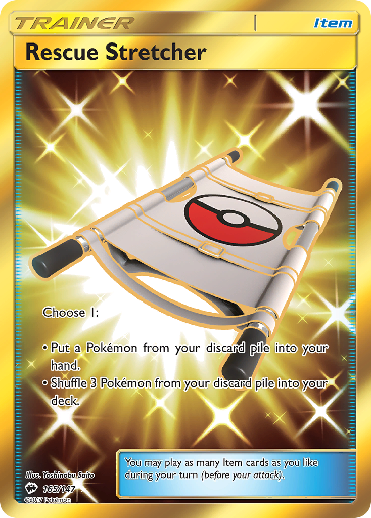 Rescue Stretcher – Burning Shadows 165/147 Pokémon card