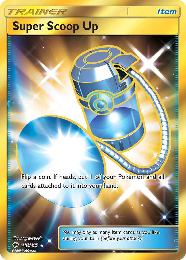 Super Scoop Up – Burning Shadows 166/147 Pokémon card