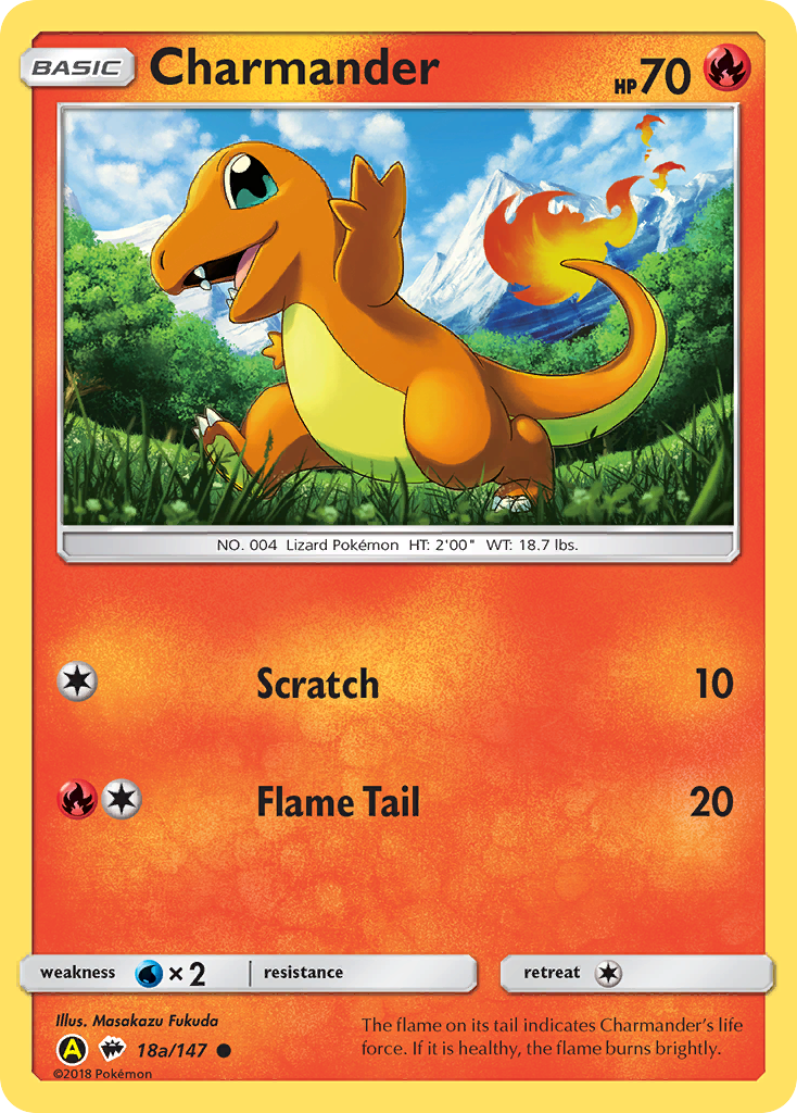 Charmander – Burning Shadows 18a/147 Pokémon card