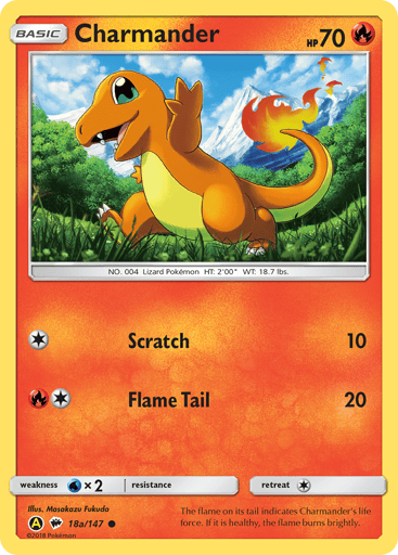 Charmander - Burning Shadows 18a