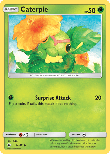 Caterpie - Burning Shadows 1