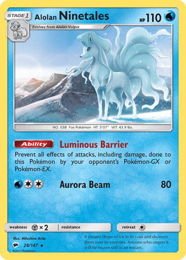 Alolan Ninetales - Burning Shadows 28