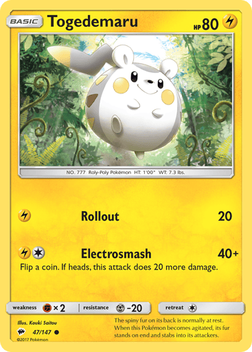 Togedemaru - Burning Shadows 47