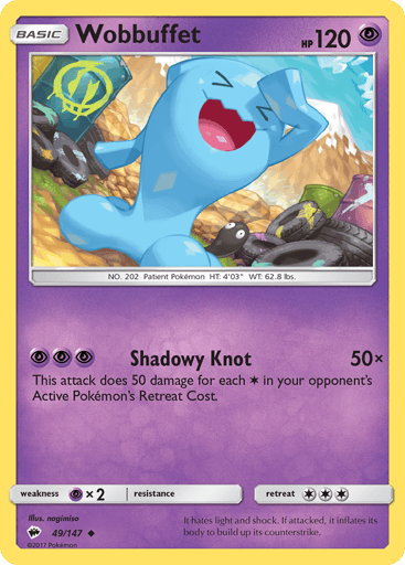 Wobbuffet - Burning Shadows 49