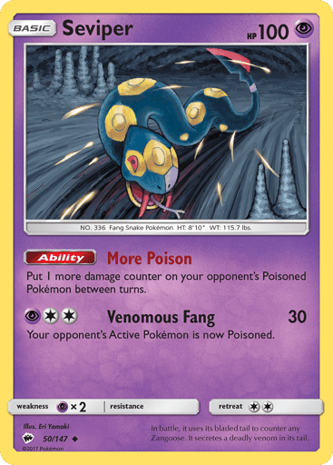 Seviper - Burning Shadows 50