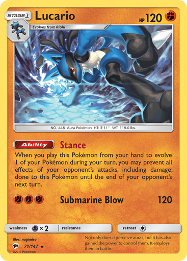Lucario - Burning Shadows 71