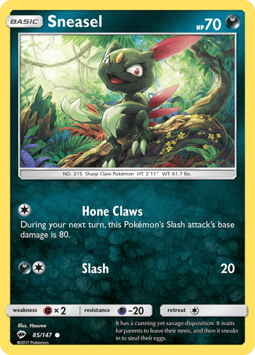 Sneasel - Burning Shadows 85