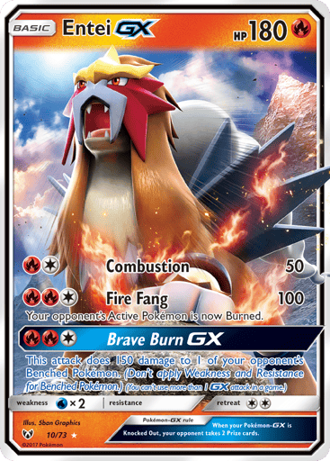 Entei-GX - Shining Legends 10