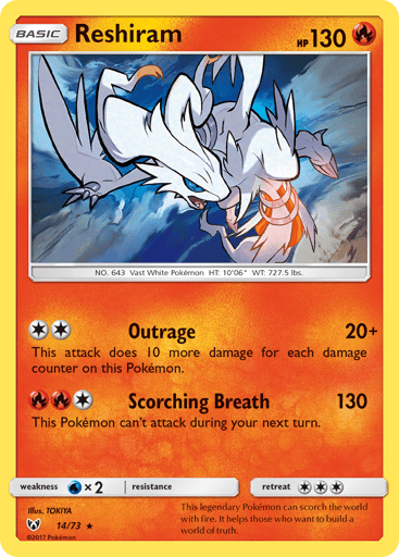 Reshiram - Shining Legends 14