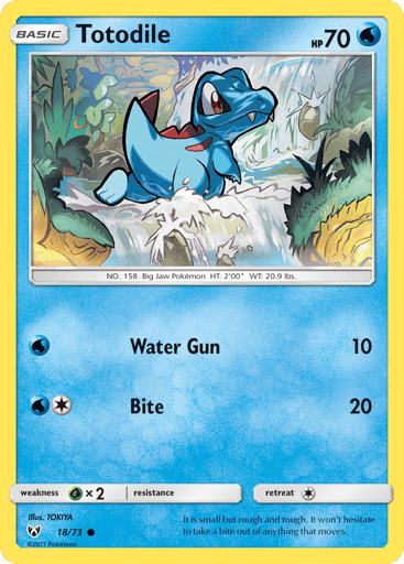 Totodile - Shining Legends 18