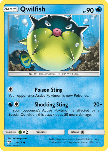 Qwilfish - Shining Legends 21