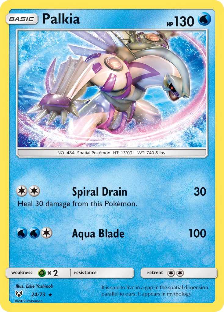 Palkia – Shining Legends 24/73 Pokémon card