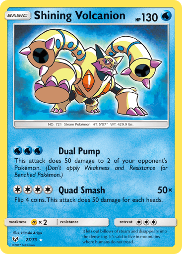 Shining Volcanion - Shining Legends 27