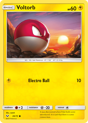 Voltorb - Shining Legends 30