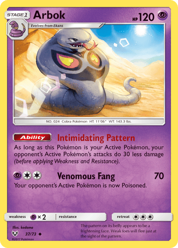 Arbok - Shining Legends 37