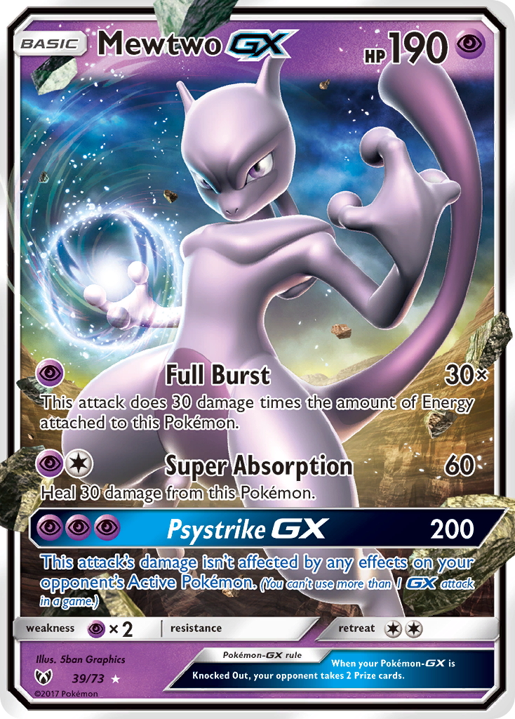 Mewtwo-GX – Shining Legends 39/73 Pokémon card