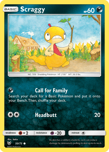 Scraggy - Shining Legends 50