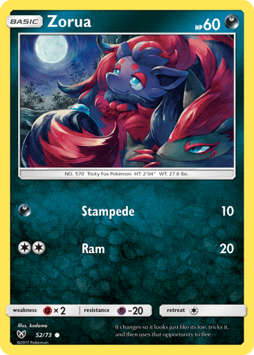 Zorua - Shining Legends 52