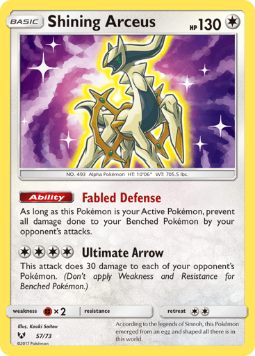 Shining Arceus - Shining Legends 57