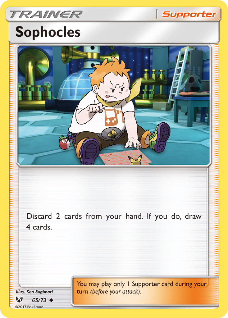 Sophocles – Shining Legends 65/73 Pokémon card