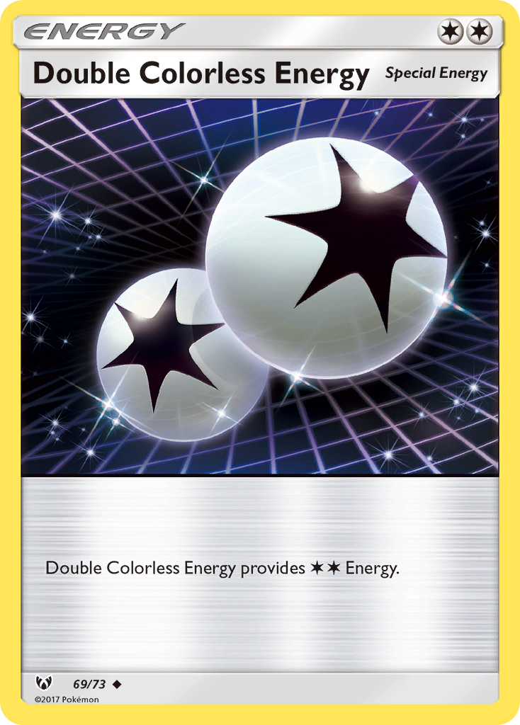 Double Colorless Energy – Shining Legends 69/73 Pokémon card