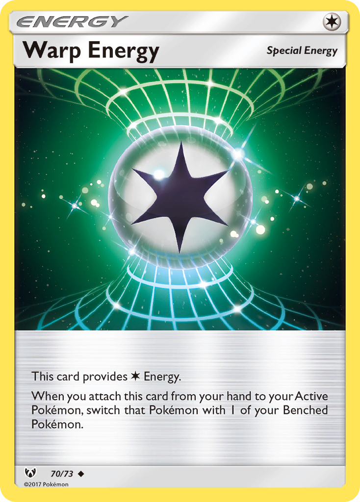 Warp Energy – Shining Legends 70/73 Pokémon card