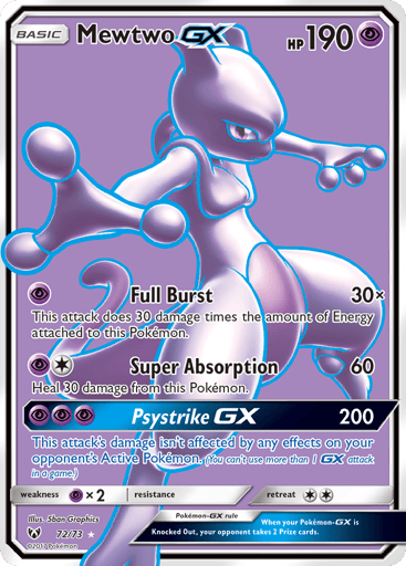 Mewtwo-GX - Shining Legends 72