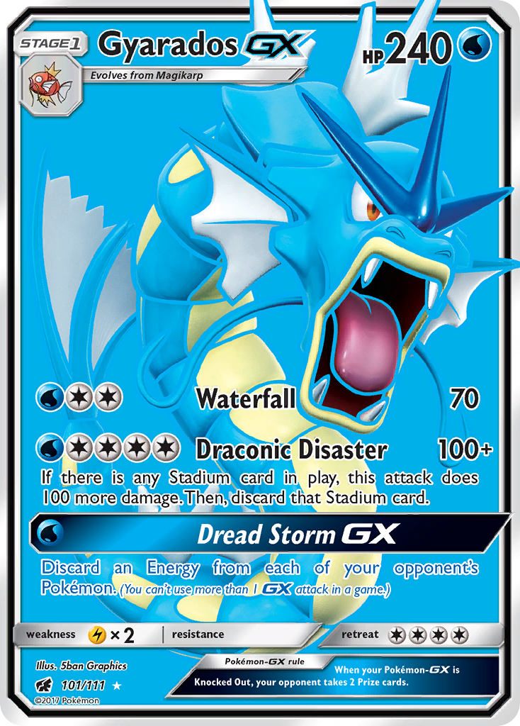 Gyarados-GX – Crimson Invasion 101/111 Pokémon card