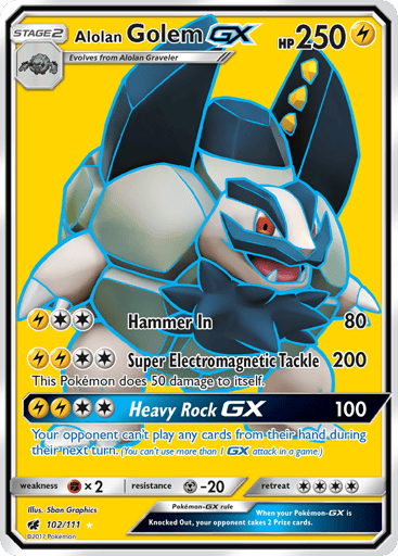 Alolan Golem-GX - Crimson Invasion 102