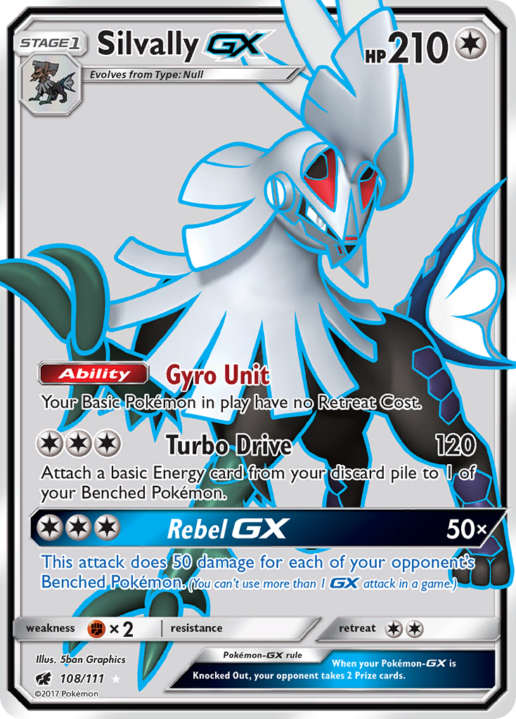 Silvally-GX – Crimson Invasion 108/111 Pokémon card