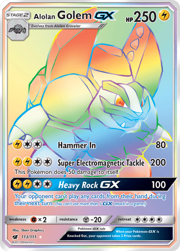 Alolan Golem-GX - Crimson Invasion 113
