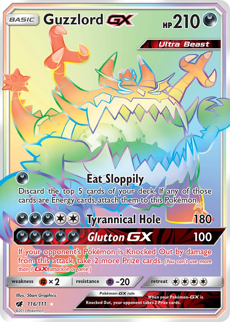Guzzlord-GX – Crimson Invasion 116/111 Pokémon card
