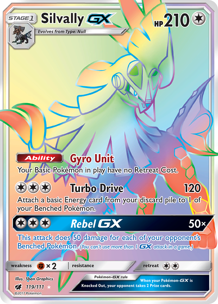 Silvally-GX – Crimson Invasion 119/111 Pokémon card