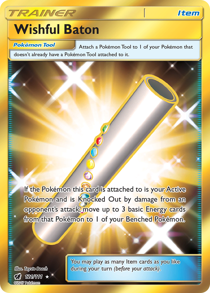 Wishful Baton – Crimson Invasion 121/111 Pokémon card